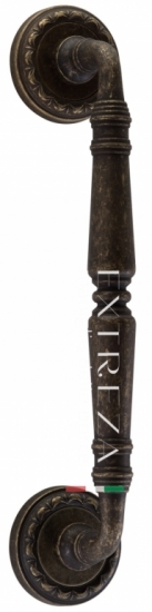 Ручка дверная скоба Extreza CLASSIC PETRA 250мм (205мм) R02 бронза античная F23