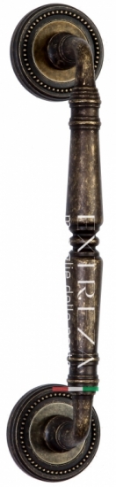 Ручка дверная скоба Extreza CLASSIC PETRA 250мм (205мм) R03 бронза античная F23