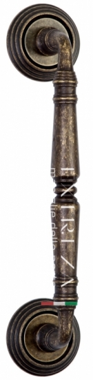 Ручка дверная скоба Extreza CLASSIC PETRA 250мм (205мм) R05 бронза античная F23