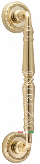 Ручка дверная скоба Extreza CLASSIC PETRA 250мм (205мм) R02 полированное золото F01