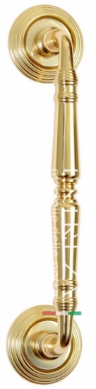 Ручка дверная скоба Extreza CLASSIC PETRA 250мм (205мм) R05 полированное золото F01