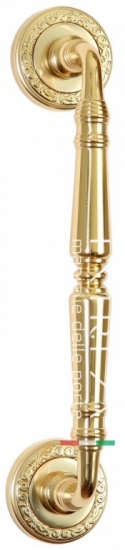 Ручка дверная скоба Extreza CLASSIC PETRA 250мм (205мм) R06 полированное золото F01