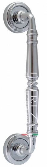 Ручка дверная скоба Extreza CLASSIC PETRA 250мм (205мм) R01 Полированный хром F04