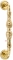 Ручка дверная скоба Extreza CLASSIC GRETA 300мм (250мм) R01 полированное золото F01