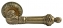 Ручка дверная на круглой розетке Rucetti RAP-CLASSIC 3 OMB Бронза состаренная матовая