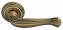 Ручка дверная на круглой розетке Rucetti RAP-CLASSIC-L 4 OMB Бронза состаренная матовая