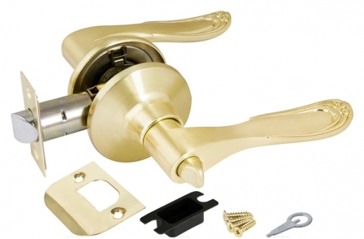 Ручка дверная кноб Punto 6030 SB-B (фик.) Золото матовое