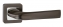 Ручка дверная на квадратной розетке Punto Saturn QR GR/CP-23 графит/хром