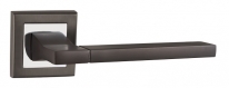 Ручка дверная на квадратной розетке Punto Tech QL GR/CP-23 графит/хром