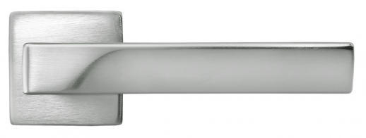 Ручка дверная на квадратной розетке Morelli Luxury, Fiord Csa  Хром матовый