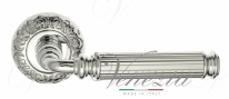 Ручка дверная на круглой розетке Venezia Mosca D4 Хром полированный