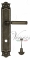 Ручка дверная на планке с фиксатором Venezia Mosca WC-2 PL97 античное серебро