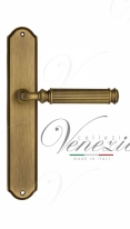 Ручка дверная на планке проходная Venezia Mosca PL02 матовая бронза