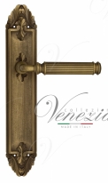 Ручка дверная на планке проходная Venezia Mosca PL90 матовая бронза