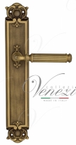Ручка дверная на планке проходная Venezia Mosca PL97 матовая бронза