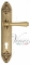 Ручка дверная на планке под цилиндр Venezia Callisto CYL PL90 французское золото + коричневый