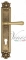 Ручка дверная на планке под цилиндр Venezia Callisto CYL PL97 французское золото + коричневый