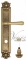 Ручка дверная на планке с фиксатором Venezia Callisto WC-4 PL97 французское золото + коричневый