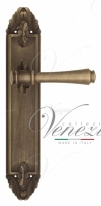 Ручка дверная на планке проходная Venezia Callisto PL90 матовая бронза