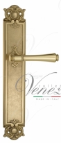Ручка дверная на планке проходная Venezia Callisto PL97 полированная латунь