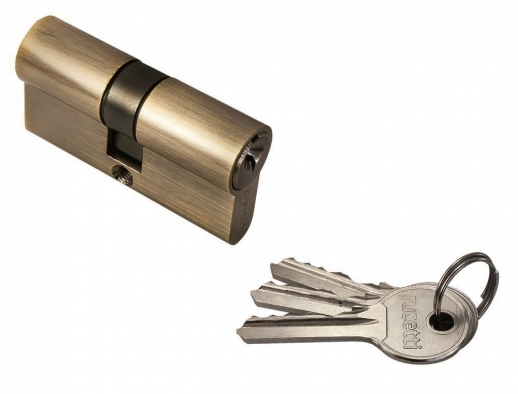 Ключевой цилиндр RUCETTI ключ/ключ (60 мм) R60C AB Антчная бронза
