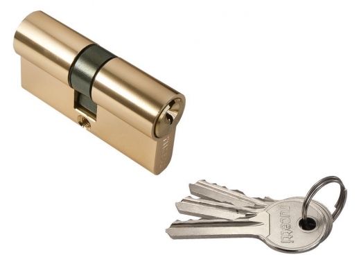 Ключевой цилиндр RUCETTI ключ/ключ (60 мм) R60C PG Золото
