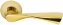 Ручка дверная на круглой розетке Rucetti RAP 1 PG Золото