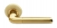 Ручка дверная на круглой розетке Rucetti RAP 2 SG/GP Золото матовое/золото