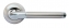 Ручка дверная на круглой розетке Rucetti RAP 2 SN/CP Никель белый/хром