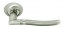 Ручка дверная на круглой розетке Rucetti RAP 3 SN/CP Никель белый/хром