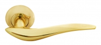Ручка дверная на круглой розетке Rucetti RAP 4 PG Золото