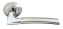 Ручка дверная на круглой розетке Rucetti RAP 6 SN/CP Никель белый/хром