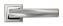 Ручка дверная на квадратной розетке Rucetti RAP 14-S SN/CP Белый никель/хром