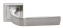 Ручка дверная на квадратной розетке Rucetti RAP 15-S SN/CP Белый никель/хром