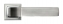 Ручка дверная на квадратной розетке Rucetti RAP 16-S SN/CP Белый никель/хром