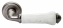 Ручка дверная на круглой розетке Morelli MH-41-CLASSIC OMS/GR Античное серебро/серый