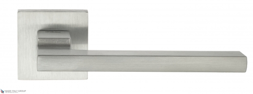 Ручка дверная на квадратной розетке Fratelli Cattini SLIM 8-CS Хром матовый