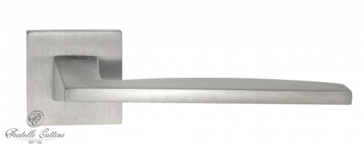 Ручка дверная на квадратной розетке Fratelli Cattini TECH 8-CS Хром матовый