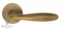 Ручка дверная на круглой розетке Fratelli Cattini "DROP" 7-BY Бронза матовая