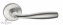Ручка дверная на круглой розетке Fratelli Cattini JET 7-CR/CS Хром полированный / Хром матовый
