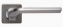 Ручка дверная на квадратной розетке Rossi Enjoy LD 222-F21 MSM Платина