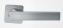 Ручка дверная на квадратной розетке Rossi Inca LD 199-F21 SN Никель матовый/никель