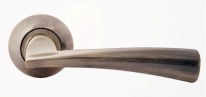 Ручка дверная на круглой розетке Rossi Dolce LD 80 -1 CF Бронза матовая