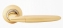 Ручка дверная на круглой розетке Rossi Jeta LD 92 -1 SG/GP Золото матовое/золото