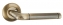 Ручка дверная на круглой розетке Punto Rex TL ABG-6 зеленая бронза 105 мм