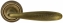 Ручка дверная на круглой розетке Extreza VIGO (Виго) 324 R01 Бронза матовая F03