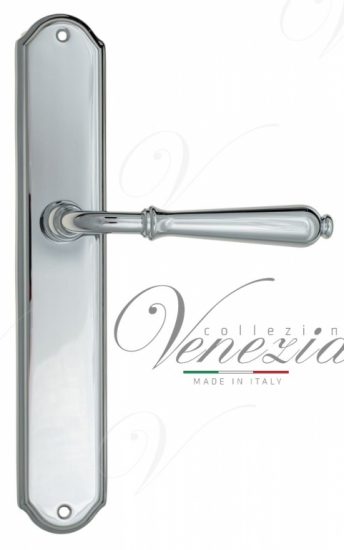 Ручка дверная на планке проходная Venezia Classic PL02 полированный хром