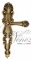 Ручка дверная на планке под цилиндр Venezia Fenice CYL PL92 французское золото + коричневый