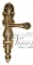 Ручка дверная на планке с фиксатором Venezia Fenice WC-4 PL92 французское золото + коричневый