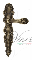 Ручка дверная на планке проходная Venezia Fenice PL92 матовая бронза